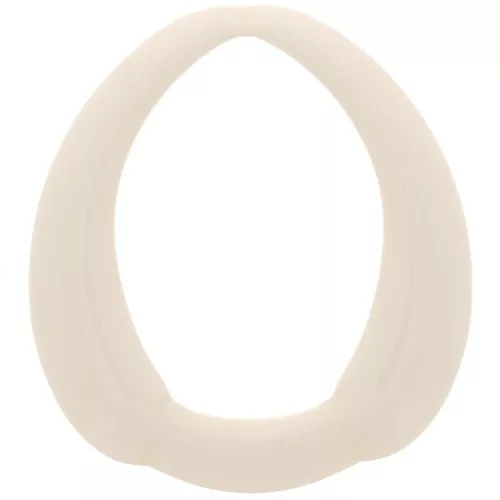 41x37mm Opaque Resin Ethnic Drop Pendant - Ivory x1