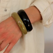 68mm thick opaque resin band - Black x1