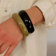 68mm thick opaque resin band - Black x1