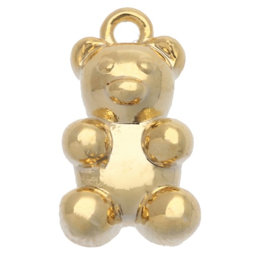 14x8mm Charm Bear - Gold Tone x1