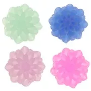 Gift - Resin flower cabochons 13 mm - Random colors and sizes x2