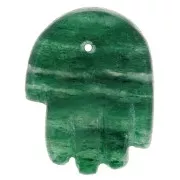 20.5x15mm Hand pendant in gemstone - Aventurine x1