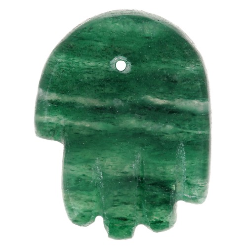 20.5x15mm Hand pendant in gemstone - Aventurine x1