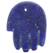 20.5x15mm Hand pendant in gemstone - Lapis lazuli x1|raw }}