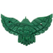 42x24mm Eagle Imitation Gemstone spacer - Malachite x1|raw }}