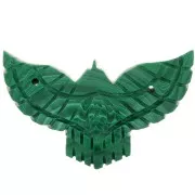 42x24mm Eagle Imitation Gemstone spacer - Malachite x1