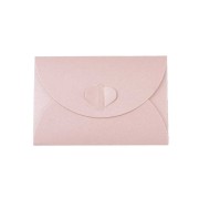 10.5x7cm Paper Heart Envelope - Pearly Pink x1