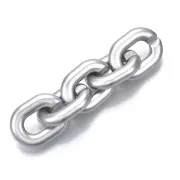 24x18mm Oval Links - Matt Silver x10
