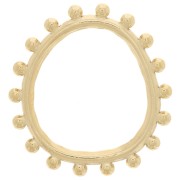 20x19mm Stainless Steel 316L irregular pendant with small balls - GOLD Tone x1|raw }}