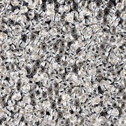 Miyuki 11/0 Seed Beads 1 - Crystal Silver Lined x 100 g