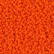 Miyuki 11/0 Seed beads 406 - Opaque Orange x 100 g