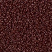 Miyuki 11/0 Seed beads 409 - Opaque Chocolate x 100 g