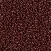 Miyuki 11/0 Seed beads 409 - Opaque Chocolate x 100 g