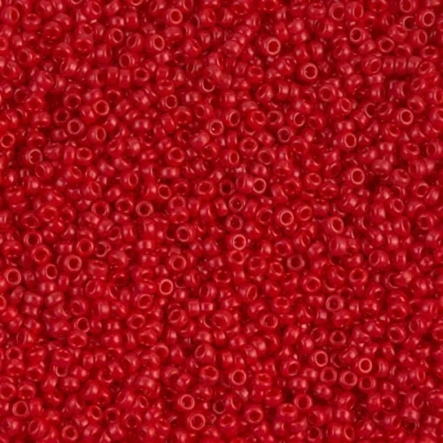 Miyuki 15/0 Seed beads 408 - Opaque Red x 100 g