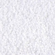 Miyuki 15/0 Seed beads 402F - Opaque White Matte x 100 g