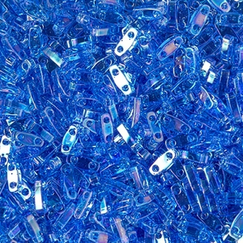 5x1.2x1.9mm Miyuki Quarter Tila Beads QTL-261 - Transparent Sapphire AB x10g