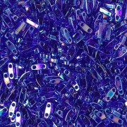 5x1.2x1.9mm Miyuki Quarter Tila Beads QTL-177 - Transparent Cobalt AB x10g|raw }}