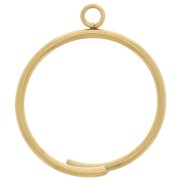 304 stainless steel ring with closed ring - Size 57 - Gold Tonex1|raw }}