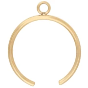 Delicate ring with a closed band - Size 57 - Gold-plated 304 stainless steel