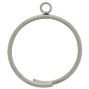 Delicate ring with a closed band - Size 57 - 304 stainless steel x1