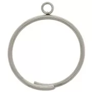 Delicate ring with a closed band - Size 57 - 304 stainless steel x1