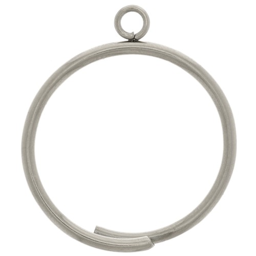 Delicate ring with a closed band - Size 57 - 304 stainless steel x1