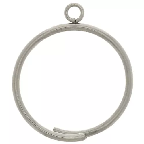 Delicate ring with a closed band - Size 57 - 304 stainless steel x1