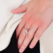 Delicate ring with a closed band - Size 57 - 304 stainless steel x1