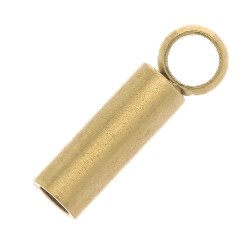 303 Stainless Steel 1mm Cord ends - Gold Tone x4