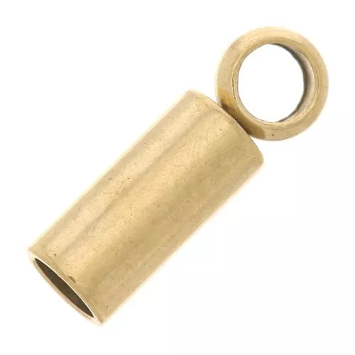 303 Stainless Steel 1.5mm Cord ends - Gold Tone x4