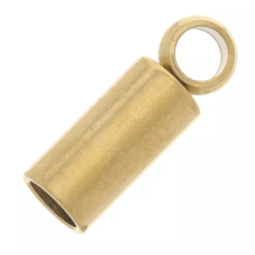 303 Stainless Steel 2mm Cord ends - Gold Tone x4