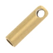 1.2mm 303 Stainless Steel Cord ends - Gold Tone x4
