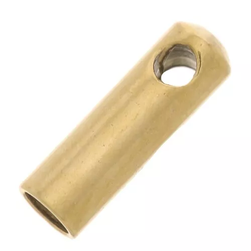 1.6mm 303 Stainless Steel Cord ends - Gold Tone x4