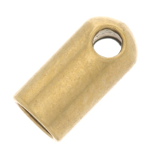 2mm 303 Stainless Steel Cord ends - Gold Tone x4