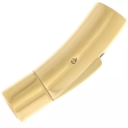 30x8mm Stainless steel 304 Clip clasp for 6mm cord - Gold Tone x1