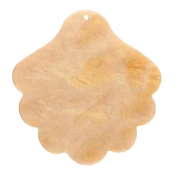 45x43mm Acetate Shell Pendant - Ochre pearl x1