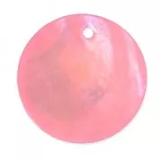 Set of 20 thin Mother-of-Pearl Sequins 20mm Rose