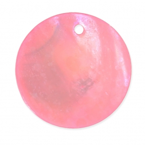 Set of 20 thin Mother-of-Pearl Sequins 20mm Rose