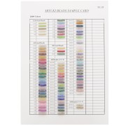 Miyuki Seed Beads 6/0, 8/0, 11/0 & Cube SB Color Chart - Sample Card (No. SP-126)