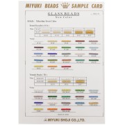 Miyuki Seed beads Triangle Colour Chart - Sample Card (n°857/R) - Mat Silver Lined|raw }}