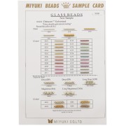 Miyuki seed beads Colour Chart - DP MA & LMA - Sample Card (n°930/R) Duracoat x1