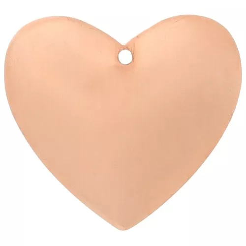 27x30mm Copper Heart pendant for Efcolor overglaze powder x1