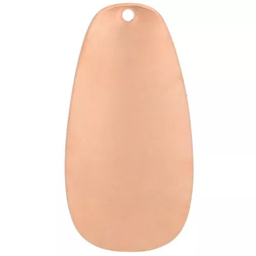 géométrique 54x28 mm pendant for Efcolor overglaze powder in copper x1