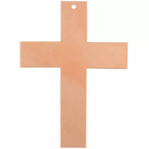 73x53mm Cross pendant for Efcolor overglaze powder in copper x1