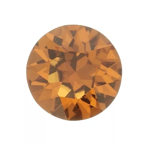 6mm PureCrystal 1088 Round Stone - Light Amber x1