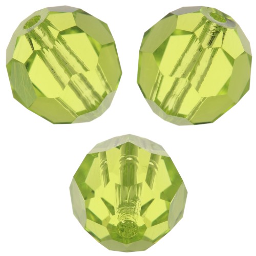 Round bead PureCrystal 5000 8 mm - - Citrus Green x1
