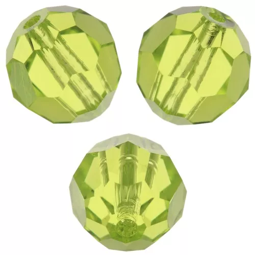 Round bead PureCrystal 5000 8 mm - - Citrus Green x1