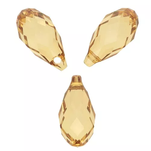 13x6.5mm PureCrystal Drop 6010 - Golden Topaz x1