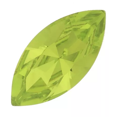 15x7mm PureCrystal Navette 4228 - Citrus Green x1