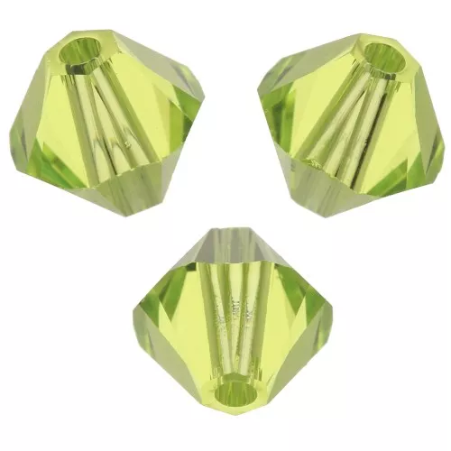 5mm PureCrystal 5328 Crystal Bicones - Citrus Green x20